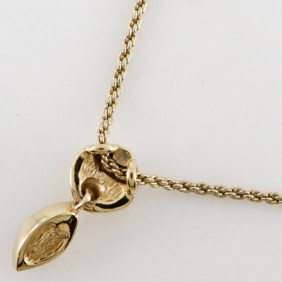 Dior Colored stone Necklace vintage Plated Gold 12.9g Women - Picture 3 of 8